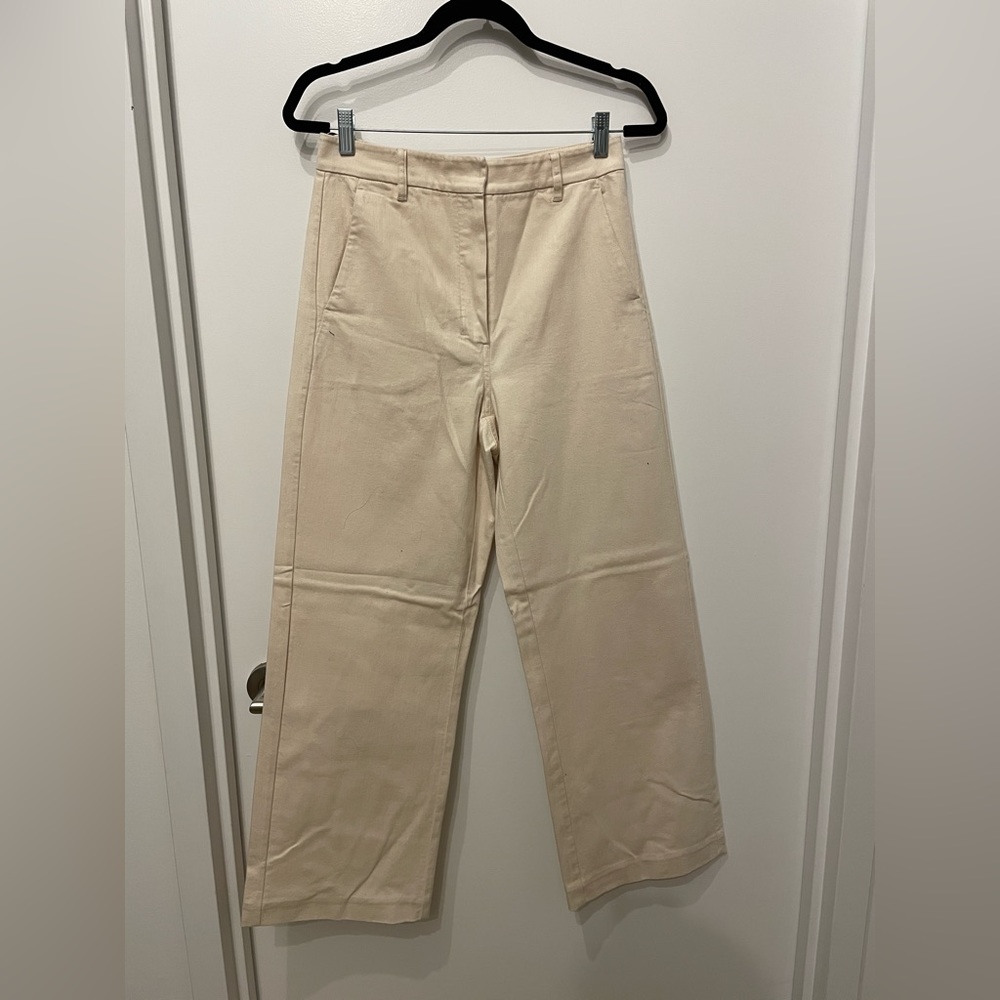 S Max Mara white chino pant